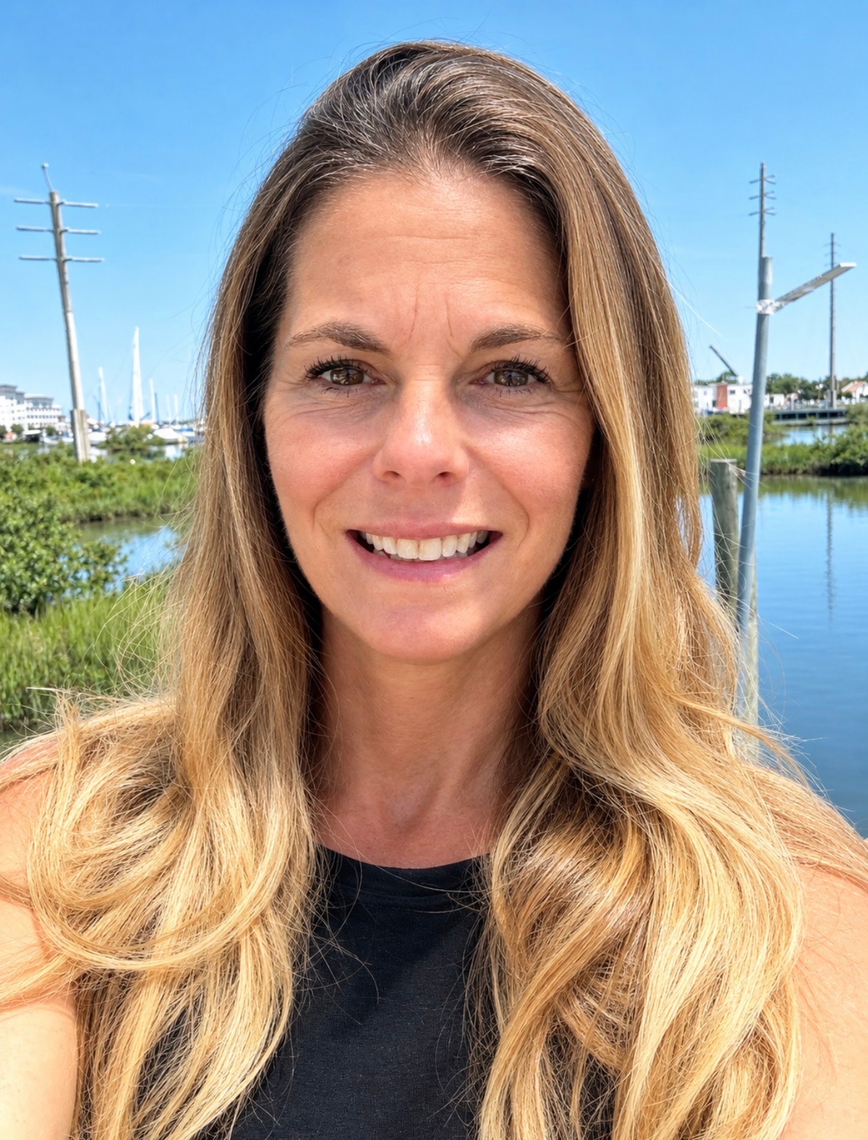Jennifer S Abbott by the waterfront
